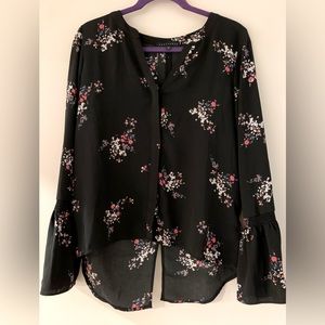 SANCTUARY black floral blouse